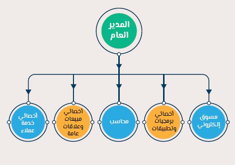 الهيكل التنظيمي لمشروع المتجر الإلكتروني-1