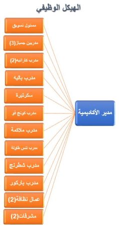 الهيكل التنظيمي لاكاديمية رياضية-1