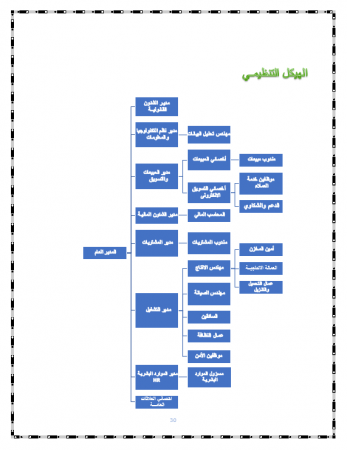 الهيكل التنظيمي شركة محمد الامام للتصنيع-1