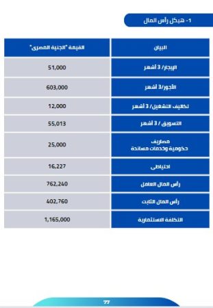 الخطة المالية لمشروع صيدلية الكترونية