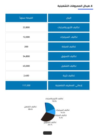 الخطة المالية لمشروع دعايا وإعلان.1