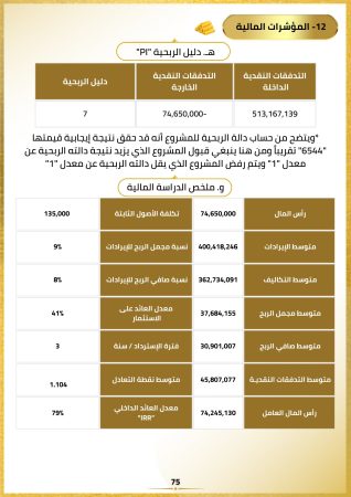 دراسة جدوى مصنع الذهب (4)